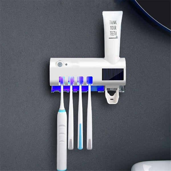 Toothbrush Sterilizer Ultraviolet Perforation Free Toilet