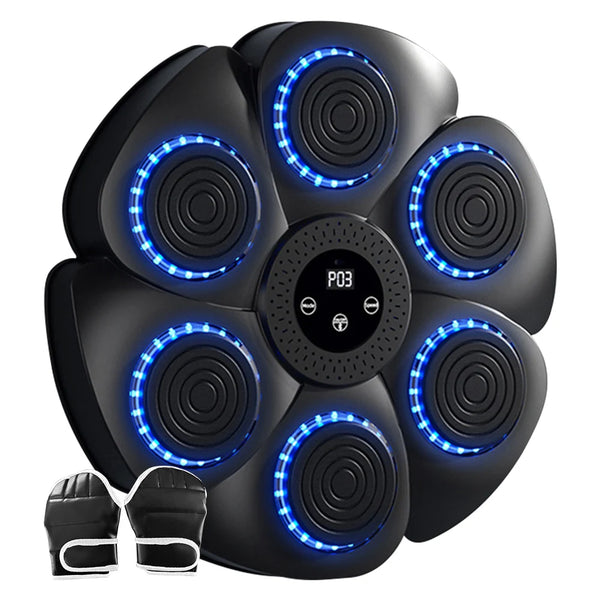 Music Boxing Machine Smart Bluetooth-Compatible Boxing Reaction Wall Target RGB Light Home Exercise Punching Training Equipment