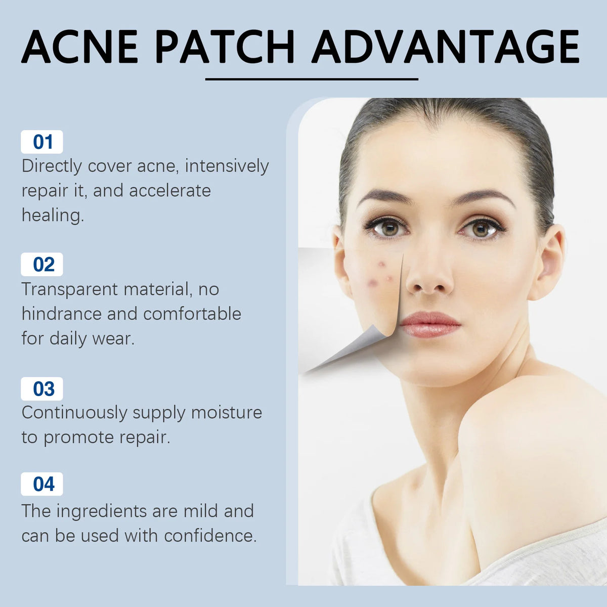 Invisible Acne Patches Removal Pimple Fade Acne Skin Care Stickers Concealer Face Spots Marks Waterproof Beauty Makeup Stickers